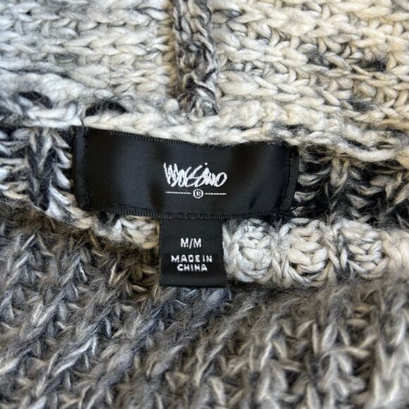 Vintage Mossimo Knit open cardigan sweater striped long normcore Y2K winter S - Picture 11 of 11